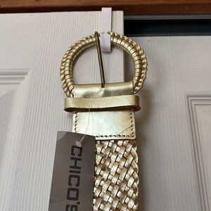 NWT Chico’s Rapunzel Slouch Gold Belt